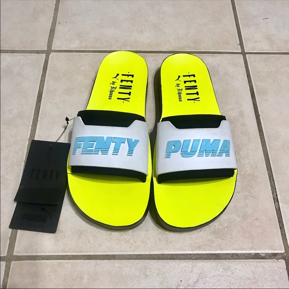 Fenty x Puma Yellow Surf Slides